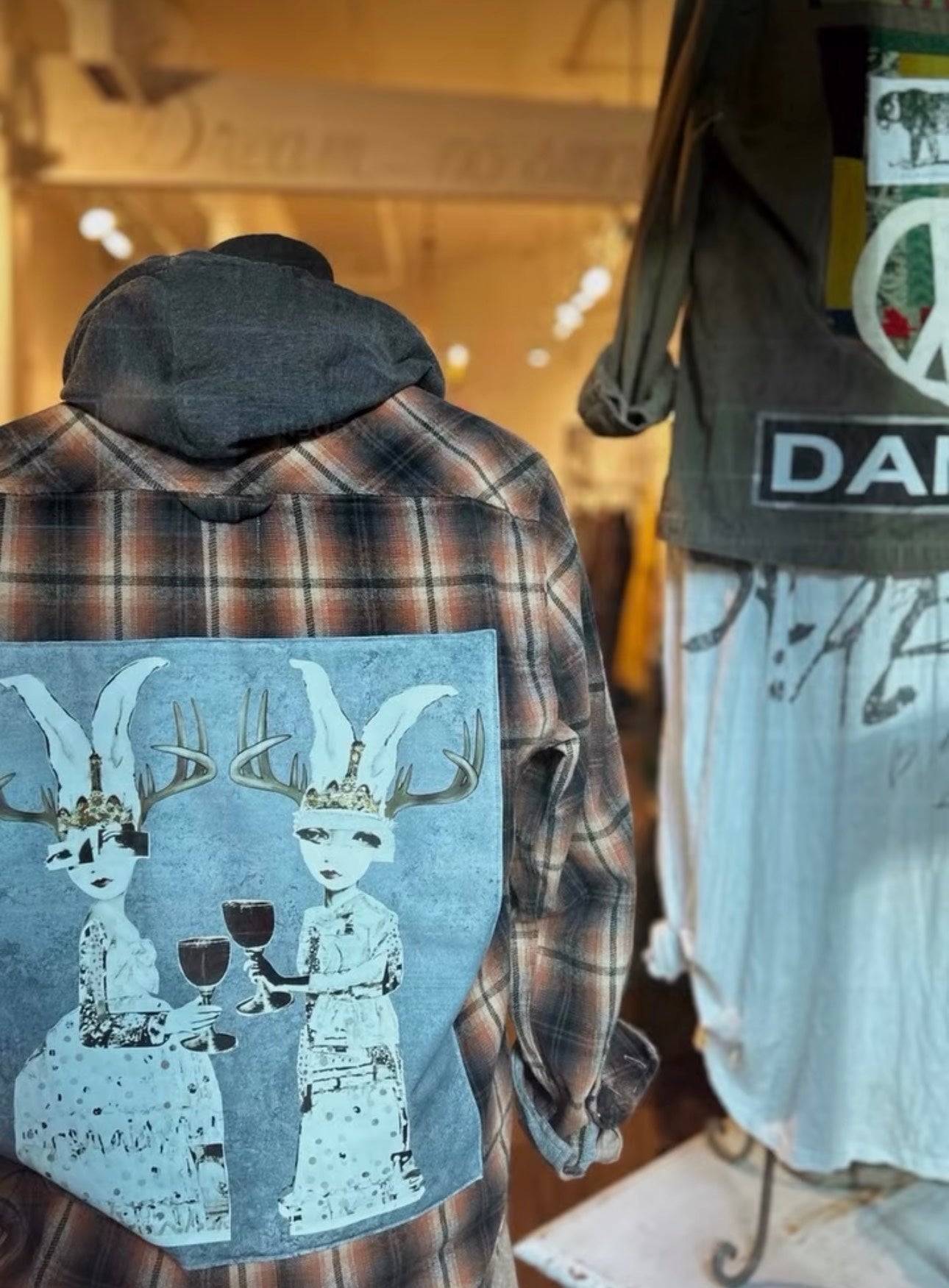 PLAID jacket with hood - SOLD