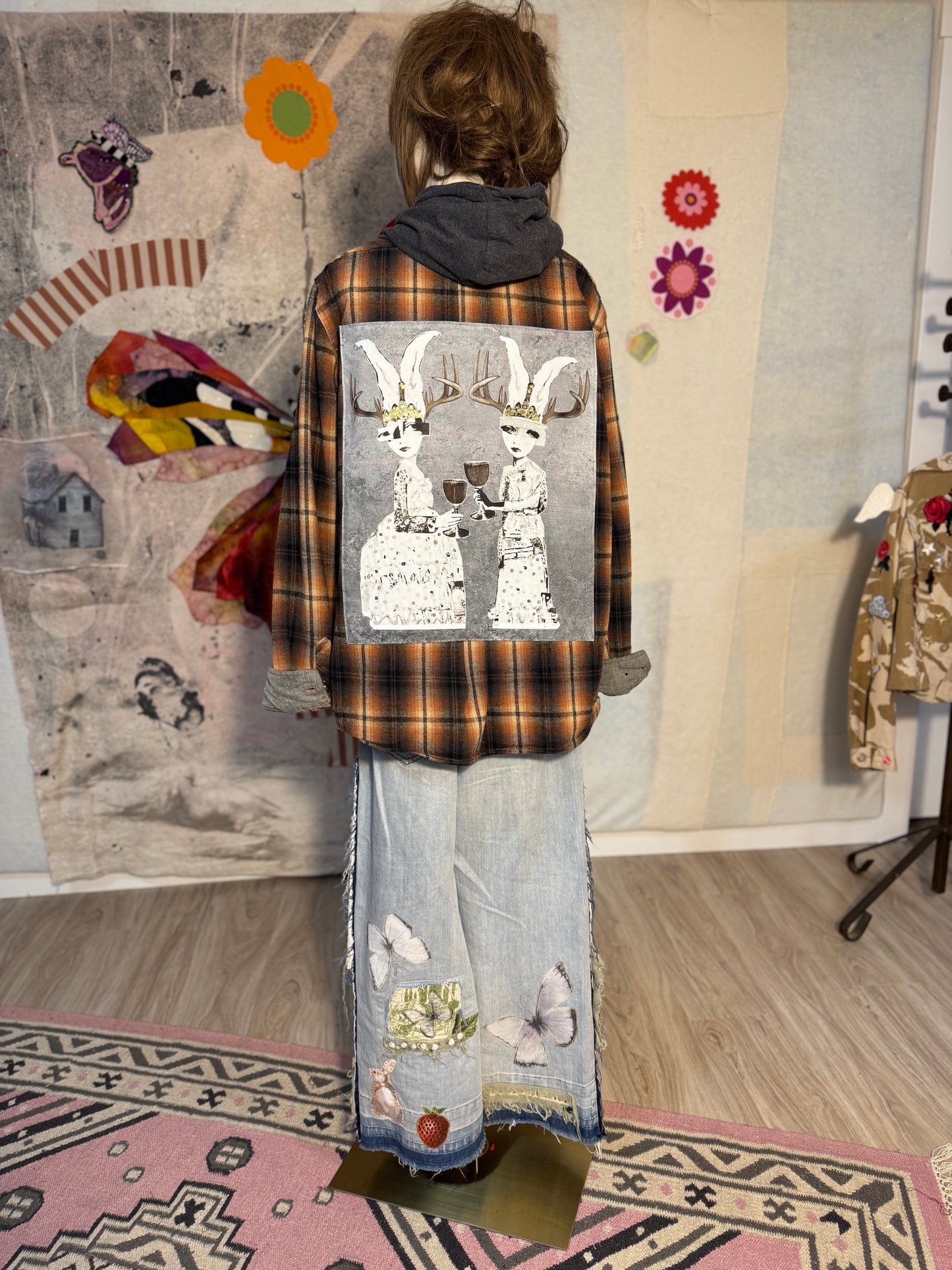 PLAID jacket with hood - SOLD